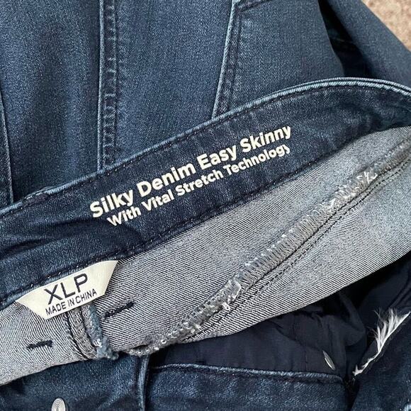 Laurie Felt Size XLP Petite Dark Silky Denim Vital Stretch Easy Skinny Jeans - Picture 6 of 7